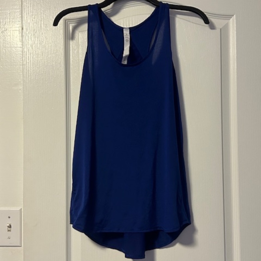 Lululemon racerback blue tank -Size 4